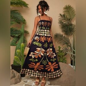 NWOT (never worn) Carnival Maxi Dress Size L